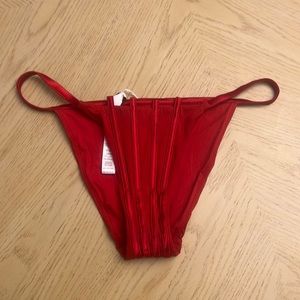 La Perla red swim bottom